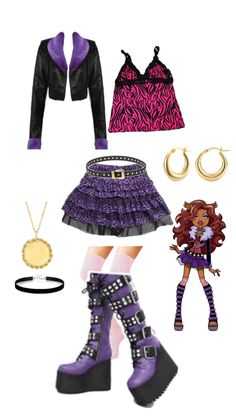 Clawdeen Dti Outfit, Monster High Clawdeen Wolf Costume, Clawdeen Wolf Costume, Monster High Cosplay Clawdeen, Cleo And Duce Monster High Costume, Clawdeen Wolf, Monster High Clawdeen Wolf Redesign, Wolf Costume, Halloween Inspo