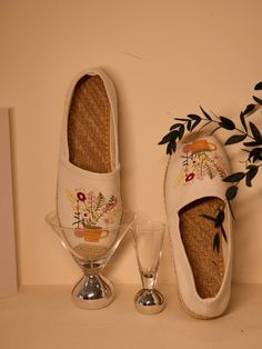 Slip into the comfort of a Cup Of Blossom with our Cactus Rose Espadrilles. These cream linen espadrilles combine style and comfort for your feet. Add a touch of floral flair to any outfit while feeling like you're walking on clouds. Step out in style with our breathable Cup Of Blossom Linen Espadrilles. 0.78" heel Slip-on 100% linen upper Man-made lining Natural Straw insole TPR sole