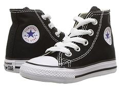 Converse Kids Chuck Taylor® All Star® Core Hi (Infant/Toddler) - zappos.com All Black Converse, Star Core, Design Your Own Shoes, Taylor R, Toddler Converse, Baby Converse, Birthday Fits, Black Converse, Kids Converse