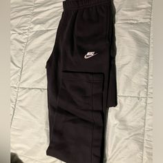 Brand New With Tags Color Is Black 3xl Black Fleece Sweats With Pockets, Winter Black Sweats With Side Pockets, Black Sports Sweats With Pockets, Black Sweats With Pockets For Sports, Nike Black Fleece Sweatpants, Black Sweats With Pockets For Streetwear, Nike Fleece Sweats With Pockets, Nike Club Fleece, Pants Nike