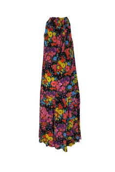 Express your playful side with this Les Reveries silk maxi dress! Featuring a fun pattern and a high neck with ties on both sides, this dress is perfect for a date night or girls' night out. The tiered bottom and vibrant colors add a touch of flair, making it perfect for cocktails or any event. Pair with a colorful shoe for a fun twist on a classic look! Size XS Made in USA 100% Silk High neckline with ties on both sides Maxi length Tiered design Ruffle bottom Pull-on style Keyhole in back Bust Multicolor Rayon Dress For Daywear, Multicolor Floral Print Maxi Dress For Casual Wear, Casual Multicolor Floral Print Maxi Dress, Multicolor Printed Maxi Dress For Casual Wear, Fitted Multicolor Rayon Maxi Dress, Multicolor Printed Rayon Maxi Dress, Casual Multicolor Maxi Dress For Daywear, Casual Halter Neck Maxi Dress For Daywear, Multicolor Floral Print Halter Neck Maxi Dress