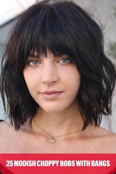 Sexy Black Choppy Textured Bob with Fringe Blond Pony, Choppy Bob With Bangs, Low Maintenance Short Haircut, Unnatural Hair Color, Bold Women, Bangs For Round Face, Choppy Bob, Short Layered Haircuts