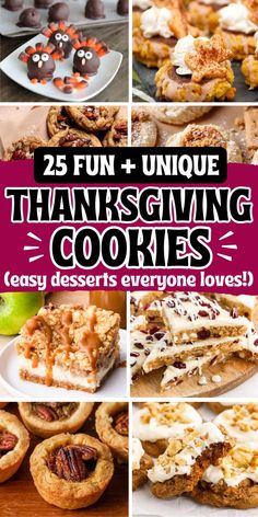 The best cookies for thanksgiving, including no bake sweet treats and homemade cookies and bars for your thanksgiving dessert table, bake sale, or friendsgiving potluck. Thanksgiving Recipes For Kids To Make, Cookie Recipes Pumpkin, Thanksgiving Cookies Easy, Thanksgiving Baking Ideas, Fun Thanksgiving Cookies, Cookies With Oreos, Creative Thanksgiving Recipes, Friendsgiving Dessert, Fun Easy Desserts