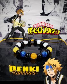 Holis, somos una pareja de otakus haciendo lo que mas nos gusta, accesorios personalizados de personajes de anime, videojuegos y mas🤗 Te presentamos la pulsera ajustable de piedras naturales inspirada en Denki de la serie de anime Boku No Hero Academia (BNHA) 👊💥Enviamos a toda la República mexicana, puedes contactarnos a través de nuestro Instagram o Whatsapp 🌸 Síguenos a través de nuestras redes sociales en Instagram y Tik Tok (y nuestra tienda de Shopee), como @anetteemporium ☺️ Anime Diys, Boku No Hero, Boku No Hero Academia, Diy Bracelets, Hero Academia, My Hero Academia, Tik Tok