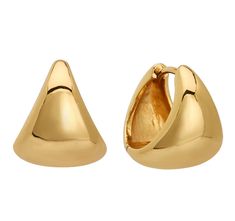 The Vivienne Hoop Earrings will look stunning with any outfit. These eye-catching gold hoop earrings feature a unique graduated triangular design, and measure 15mm in size. - Measures 15 mm in diameter- Hypoallergenic, water-resistant- Heavy 18kt Gold Plate over brass with e-coating for extra longevity ** Our pieces are plated 1 micron thick, industry standard is .125. Quality is extremely important to us, and we wanted to ensure these pieces will last and work well for sensitive ears The Vivienne, Earrings In Gold, Sensitive Ears, Gold Hoop, Gold Hoop Earrings, Gold Plate, Hoop Earrings, Water Resistant, Blouses