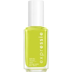 from the expressie power moves collection - 6 quick dry nail polishes inspiring no commitment, individuality and the powerful expression of dance. expressie is the only quick dry nail polish worthy enough to carry the essie name. expressie dries in about a minute so you can grab, try, and apply on-the-fly. essie’s first-ever angled brush allows for easy application with both hands. a wide range of unconventional shades to express yourself in every moment. vegan formula: does not contain animal d Fast Drying Nail Polish, Main Character Moment, Quick Dry Nail Polish, Dry Nails Quick, Power Moves, Powder Nail Polish, Green Nail Polish, Edgy Nails, Vegan Nail Polish