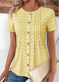 Color:Light Yellow;Size:S;Size:M;Size:L;Size:XL;Size:XXL;Package Contents:1 X T Shirt;Occasion:Other;Style:Bohemian; Wide Leg Pant Suit, Ruffle T Shirt, Cotton Linen Pants, Maxi Dress Sale, Printed Wide Leg Pants, Yellow Shorts, Maxi Dress Cotton, Short En Jean, Lace Shirt