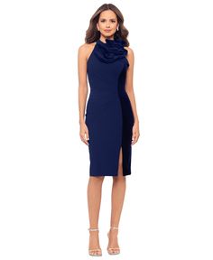 in stock Elegant Sheath Sleeveless Dress With Ruffles, Velvet Trim, Sleeveless Sheath Dress, Sheath Dress, Pick Up, In Store, Buy Online, Velvet, Trim