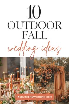 the top 10 outdoor fall wedding ideas