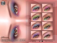 the eyeshadow z04 is very colorful