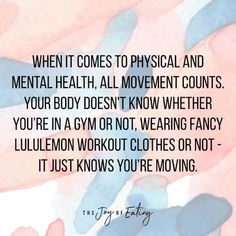 Mind Gym, Holistic Fitness, Healthier Relationship, Be More Active, Exposure Therapy, Anti Dieting, Recovery Quotes, Wellness Quotes