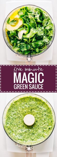 the ultimate green sauce in a food processor