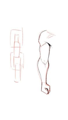 a drawing of a person's legs and feet with different angles to the side