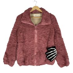 PLEASE ASK ANY QUESTION BEFORE BUYING THIS IS USED CLOTHING PLEASE DONT EXPECTED IT TO BE LIKE NEW OR IN PRISTINE CONDITION TSUMORI CHISATO Faux Fur Deep Pile Fleece Jacket tag Tsumori Chisato material Acrylic 88% Polyester 12% saiz on tag M (Medium) Mesasures About ( Approximately) -Armpit to Ampit : 20 inch -Length (back collar down) : 25 inch Condition : used good condition 8/10 **No Tears No Stains And No Hole** 🎈PLEASE READ THE DESCRIPTION AND POLICY BEFORE BUYING 🎈ACCEPT PAYMENT: PAYPAL Winter Fleece Jacket With Faux Fur Lining, Fleece Outerwear With Faux Fur Lining For Fall, Fleece Outerwear With Faux Fur Lining And Long Sleeves, Fall Fleece Jacket With Zipper Closure, Pink Fleece-lined Outerwear For Fall, Pink Fleece Jacket For Fall, Tsumori Chisato, Issey Miyake, Zip Jacket