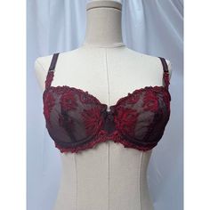 Chantelle Champs Elysees Lace Unlined Demi Bra (2605). Romantic Embroidery Embellishes The Mesh Cups Of This Bra With Two-Part Underwire Cup. Wide-Set Straps Provide A Sexy, Wide Neckline. Made Of Polyester, Nylon And Elastane. Multi-Part, See-Through. Red Full Cup Bra With Removable Pads, Red Fitted Bra With Removable Cups, Elegant Fitted Red Bra, Elegant Red Bra Partially Lined, Elegant Red Partially Lined Bra, Underwire Lace Bra With Contrast Lace, Elegant Red Bra With Lace Trim, Feminine Lace Closure Push-up Bra, Romantic Embroidery