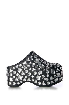 black faux leather platform slip on clogs with chunky geometric rhinestone embellishments all over the upper Beach Flats, Platform Combat Boots, Platform Clogs, Sandal Platform, Rhinestone Embellishments, Leather Clogs, Sandals For Sale, Boots And Sneakers, Boots For Sale