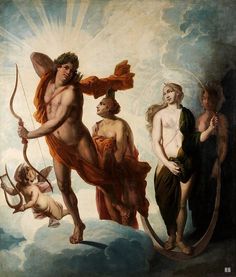 an image of a painting with angels and men