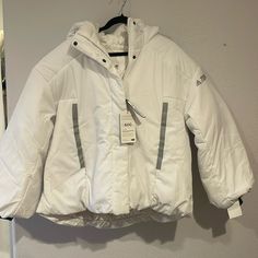 Size Large New With Tags. Very Comfortable And Warm Jacket. Allied Feather + Down. 600 Fill Power Adidas White Outerwear For Spring, White Adidas Outerwear For Spring, Adidas White Outerwear For Outdoor, White Adidas Outdoor Outerwear, Adidas White Outdoor Outerwear, Adidas White Outerwear For Fall, White Adidas Outerwear For Fall, White Adidas Outerwear With Pockets, White Sporty Outerwear For Work