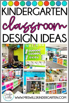 classroom design ideas for kids with text overlay