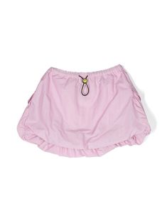 lavender pink canvas mini logo tag elasticated drawstring waistband puffball design two side cargo pockets thigh-length Pink Cotton Skirt With Pockets, Casual Pink Cotton Bloomers, Spring Cotton Cargo Skirt With Drawstring, Cotton Cargo Skirt With Drawstring For Spring, Pink Short Skort With Pockets, Short Pink Skort With Pockets, Casual Pink Drawstring Skirt, Casual Pink Skirt With Drawstring, Pink Cotton Gathered Skirt Bottoms