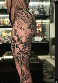 Dove Tattoo Design, Small Shoulder Tattoos, Girl Face Tattoo, Leg Tattoos Women, Leg Sleeve Tattoo, Tatuaje A Color, Tattoo Desings