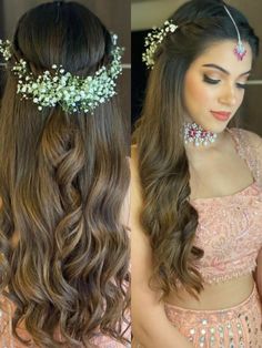 Open Hairstyle, Hair Aesthetics, Hair Style Vedio, Bridal Hair Buns