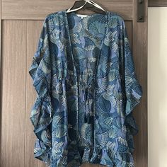 Nwot Blue Island Boho Print Swimsuit Cover Up Size M Blue Island, Print Swimsuit, Boho Print, Swimsuit Cover, Womens Swim, Color Blue, Cover Up, Women Shopping, Blue