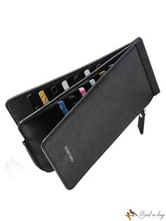 BirdinBag - Versatile Unisex Wallet with 26 Multi-card Slots ÃÂ¢ÃÂÃÂ Ideal for Cellphones Black Cases With Card Slots For Everyday Use, Rectangular Card Holder With Card Slots For Organization, Multifunctional Rectangular Wallet With Card Slots, Multifunctional Travel Wallet With Card Slots, Black Rectangular Cases With Card Slots, Multifunctional Rectangular Wallets With Interior Card Slots, Multifunctional Rectangular Wallet With Interior Card Slots, Black Multifunctional Rectangular Wallet, Multifunctional Black Rectangular Wallet