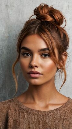 Copper Layered Waves 🌊 Copper Hair Makeup Looks, Two Toned Copper Hair, Copper Hair Tones, Winter Copper Hair, Copper Hair Light, Caramel Copper Hair, Soft Copper Hair, Warm Copper Hair, Dimensional Copper Hair