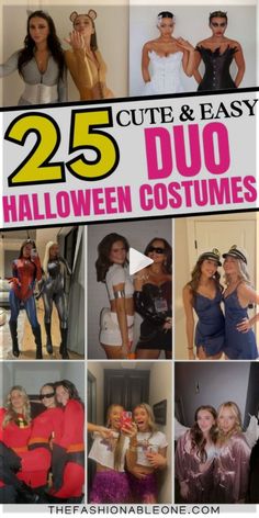 25 cute and easy diy halloween costumes for adults to make them look like they're