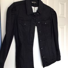 Reposhing This Item I Purchased From @Amjoyce316. Loved It, But Ready To Rotate For Something New. Questions? Leave A Comment Below! Puff Sleeve Jacket, Sleeve Jacket, Black Denim, Jean Coat, Jean Jacket, Something New, Puff Sleeve, Jackets & Coats, Jackets For Women