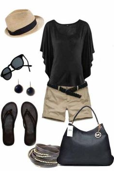 Outfit Shorts, 가을 패션, Looks Style, Mode Inspiration, Outfit Casual, Clothing And Accessories, Look Fashion