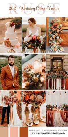 wedding color palettes for fall and winter