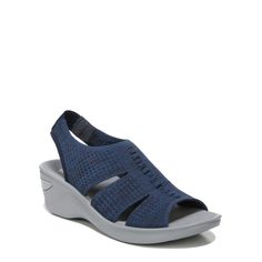 Live life on the wedge in this slingback wedge sandal with a slip-on fit and cool peep toe for a breezy feel. Fabric Sandals, Cloud Technology, Natural Movement, Double Up, Shoe Carnival, Round Toe Heels, Cloud 9, Wedge Sandal, Platform Wedges