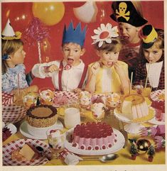 a group of children at a birthday party