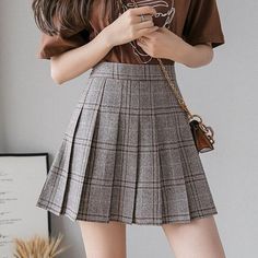 Color: Khaki, Size: XL Rok Mini Outfit, Outfits From The 90s, 80s 90s Aesthetic, 90s Teen, Rok Mini, Y2k Aesthetic Fashion, Aesthetic Clothing Stores, Egirl Outfits, Office Dresses For Women