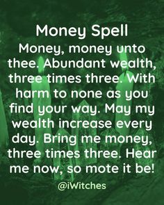 Witch Hacks, Money Spells Magic, The Dream Life, Money Attraction, Spells Magic, Money Prayer, Money Spells That Work, Good Luck Spells, Money Spell