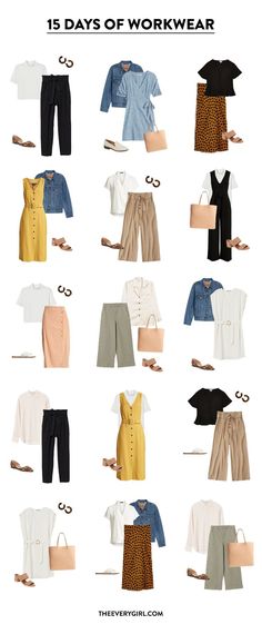 The Meal Prep King, Birthday Bff, Classic Work Outfits, Workwear Capsule Wardrobe, 2019 Outfits, Capsule Dressing, Workwear Capsule, Workwear Wardrobe, Packing Travel