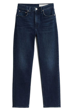 rag & bone Wren High Waist Ankle Slim Jean, $195 available in sizes 23-34 | Contents: 99% cotton, 1% Lycra® spandex | vegan clothing, fall denim Womens Dark Wash Jeans, Si Robertson, Nerd Outfits, Dark Wash Jeans Women, High Waist Straight Leg Jeans, Vegan Clothing, Fall Denim, Slim Denim, Dark Denim Jeans