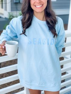 Cozy up in this ultra soft pullover sweatshirt for a night by the lake, a day in the mountains or just for netflix and chill. Details: - 80/20 ring spun cotton/polyester - 3-end garment-dyed ring spun fleece - Machine wash with cold water, hang dry - Light Blue Sweatshirt with Pale Blue design Have questions? Want a custom order? Send us a message and we'd be happy to help! ----------------------------------------------------------------- SHIPPING All orders are shipped via USPS via the options Vsco Style Cotton Sweatshirt For Loungewear, Spring Crew Neck Sweatshirt For Lounging, Relaxed Fit Cotton Tops For Weekend Getaway, Relaxed Fit Crew Neck Top For Weekend Getaway, Long Sleeve Vsco Sweatshirt For Loungewear, Weekend Getaway Cotton Crew Neck Top, Light Blue Sweatshirt, Floppy Beach Hat, Color Sweatshirt