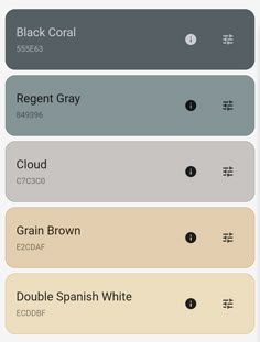 an iphone screen showing the colors in different languages