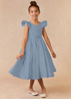 If you are looking for a classic dress for your girl, look no further. Violetta is our adorable satin ballgown dress. She features flutter cap sleeves, a V-back, and a ruched skirt with a bow tie back belt. Lilac Ball Gown, Lavender Ball Gown, Satin Flower Girl Dresses, Lavender Flower Girl Dress, Lilac Flower Girl Dresses, Navy Flower Girl, Flower Girl Dresses Navy, Satin Ballgown, Tea Length Flower Girl Dress