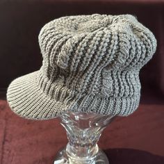 Questions? Leave A Comment Below! Super Soft Has A Soft Grey With Shiny Silver Strands Through It ( Can’t Catch In Photos Well ) Stretchy Casual Silver Hat, One Size Fits Most, Silver Casual Hat, Casual Silver Hat One Size, Casual Silver Hat, Knit Slouchy Hats, Silver Strand, Slouchy Hat, Shiny Silver, Cable Knit