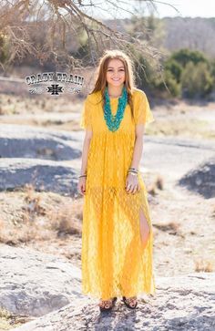 Crazy Train took it to the [MAX] with this all lace maxi dress. It's all in the details. This Mustard Rayanne Maxi Dress from Crazy Train is so, so beautiful. Lightweight and the lace is so very stretchy. Mustard colored aztec print lace. This is one of those special dresses that go great for any occasion! Lined skirt. Short Sleeve. Throw on that turquoise jewelry and get going! Material: 90% Polyester 10% Spandex. Suede Fringe Skirt, Hippie Hoodie, Crazy Train, Vintage Cowgirl, Lace Overlay Dress, Skirt Short, Special Dresses, Festival Tops, Western Boho