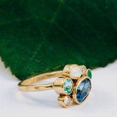 Hammered Gold Engagement Ring, Hammered Wedding Bands, Diamond Cluster Engagement Ring, Blues And Greens, Hammered Gold, Perfect Engagement Ring, Gold Engagement, Engagement Rings Sapphire, Diamond Sizes