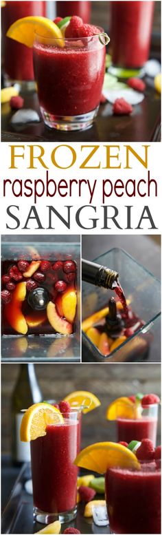 frozen raspberry peach sanggrana recipe