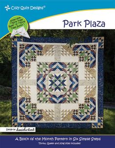 the cover of park plaza quilt book