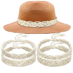 PRICES MAY VARY. Flaunt Your Style with Adjustable Design: you will receive 4 pieces of boho cowboy hat bands for women, they are crafted with a woven part approximately 19.69 inches/ 50 cm and a total length of around 29.53 inches/ 75 cm, these adjustable boho macrame hatbands promise an ideal fit for most hats, their novelty and assorted patterns grant them a place of distinction in your accessory collection, please check the size carefully before purchasing Experience Comfort with Quality Mat Boho Hat Bands, Cheap Classic Hat Band For Spring, Macrame Hat Band, Womens Western Hats, Cowboy Hat Band, Boho Cowboy, Cowboy Hat Bands, Western Theme Party, Hat Bands