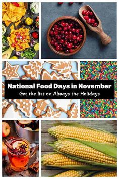 the national food days in november get the list on always the holidays