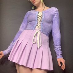 Cute Handmade Lace Up Lavender And White Bamboo Long Sleeve Crop Top By Lost Heaven Clothing / Pretty Litl Savages / Dava Threads In Great Condition, Didn’t Wear It Much Because My Style Sort Of Changed. Size Medium #Handmade #Pastel #Cropped #Lostheavenclothing #Lavender Heaven Clothes, Handmade Lace, Purple Fashion, Long Sleeve Crop, Book Decor, Long Sleeve Crop Top, Lavender, Crop Top, Lace Up